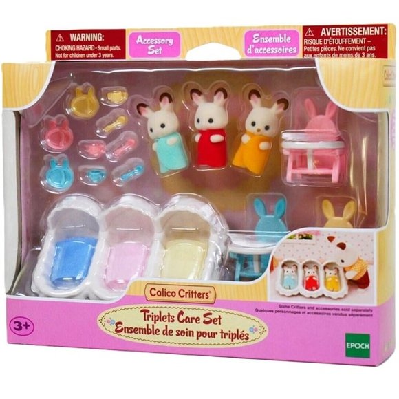 Calico Critters Sylvanian Families Triplets Care Set - Dollhouse Miniatures - Picture 4 of 6